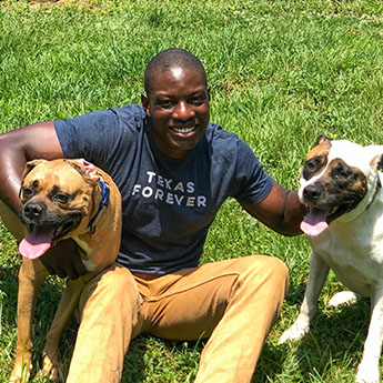 Dr Femi and his dogs
